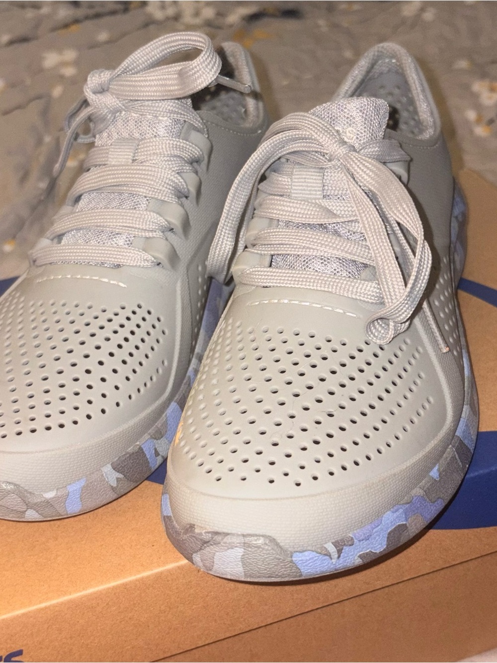 Light Gray women's Casual Sneakers - Breathable Lace-Up